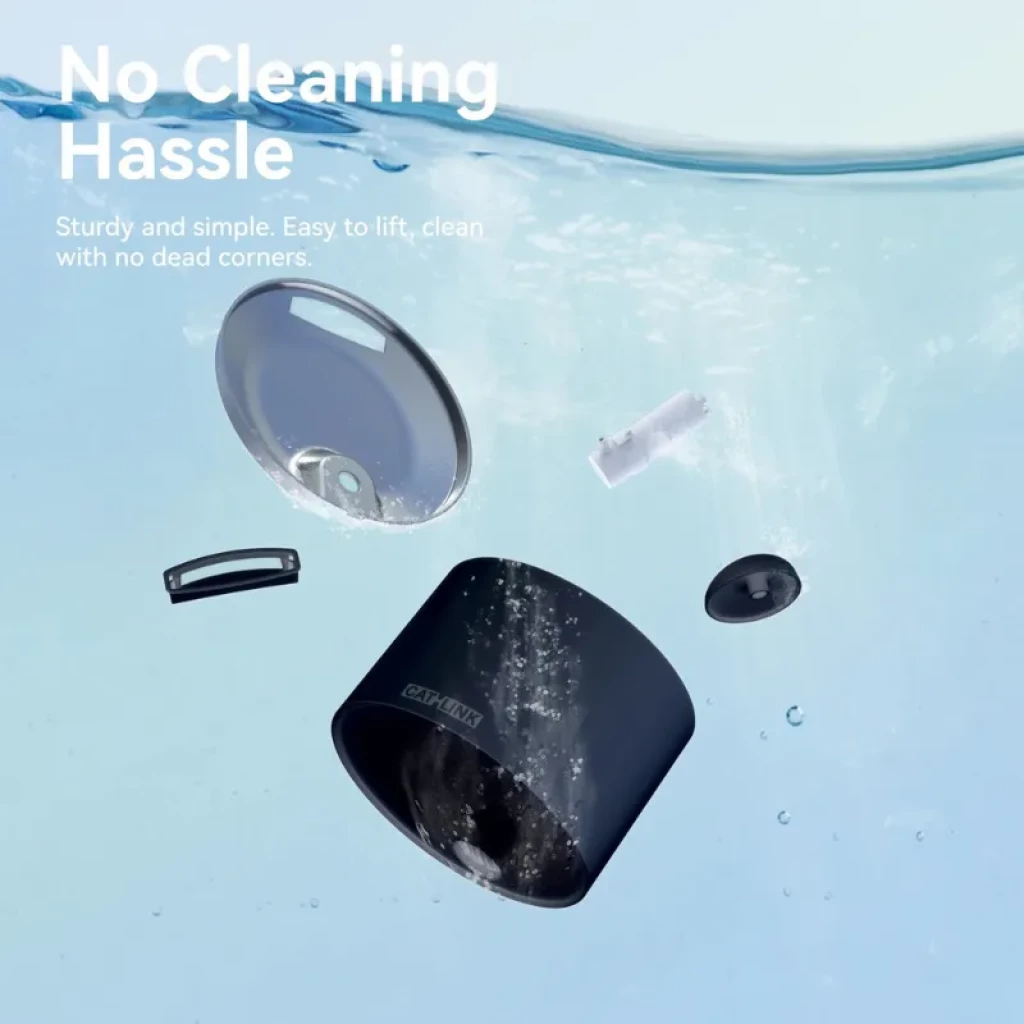 Fonte CATLINK AI Water Fountain Pure 2 Lite 2.3L cinzenta vista frontal - Item5