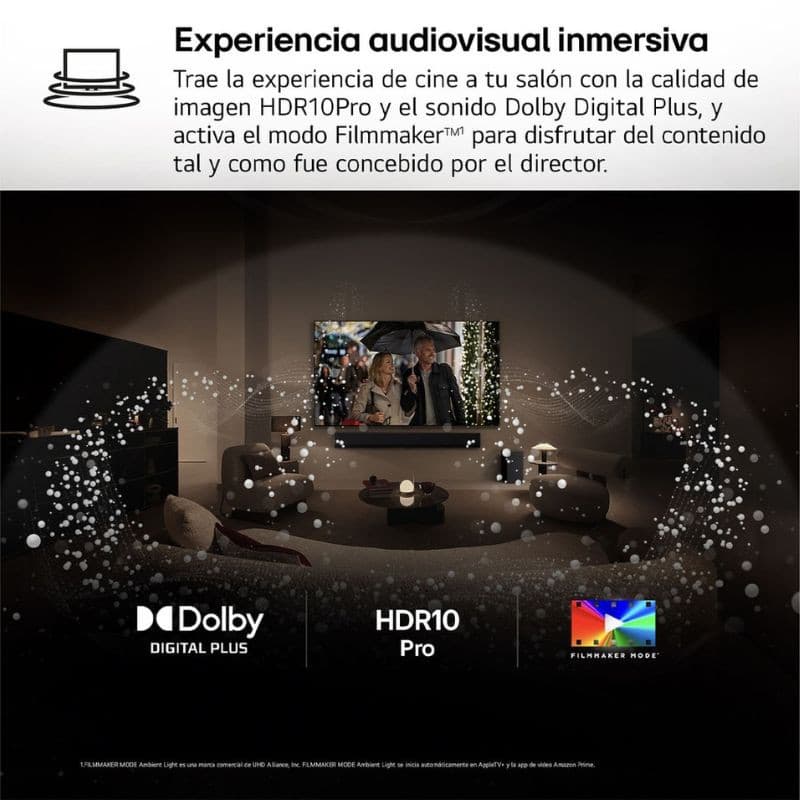 LG 55NANO81A6A 55" 4K Ultra HD NanoCell Smart TV Preto, qualidade de imagem HDR10Pro e som Dolby Digital Plus