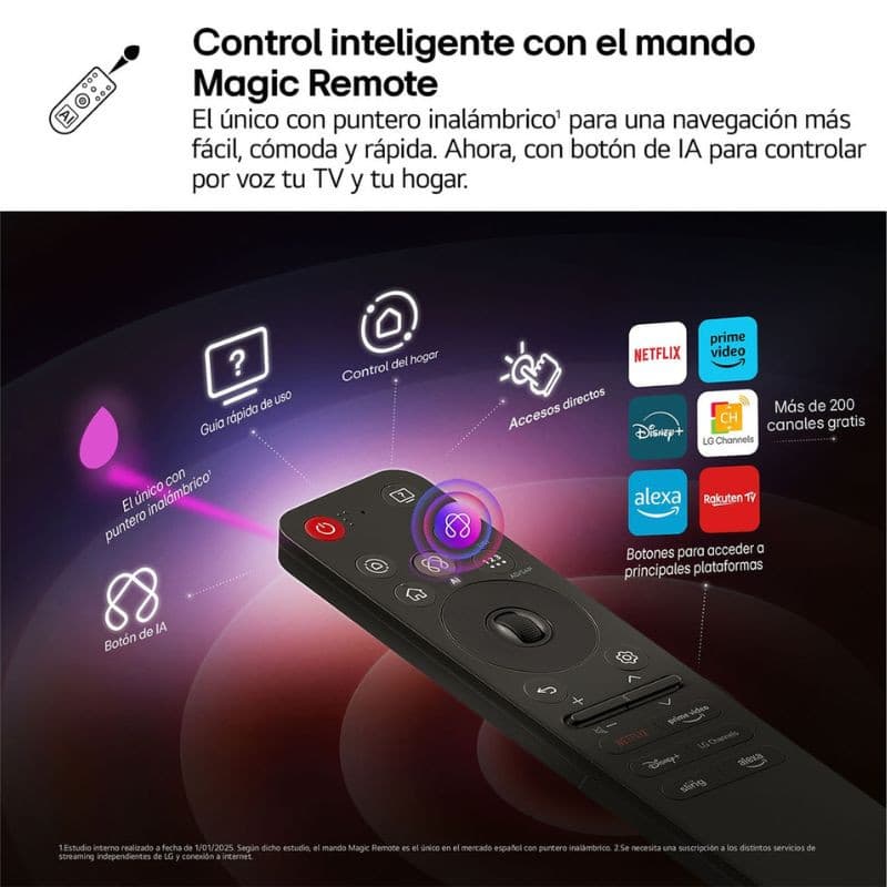 LG 55NANO81A6A 55" 4K Ultra HD NanoCell Smart TV Preto, comando Magic Remote