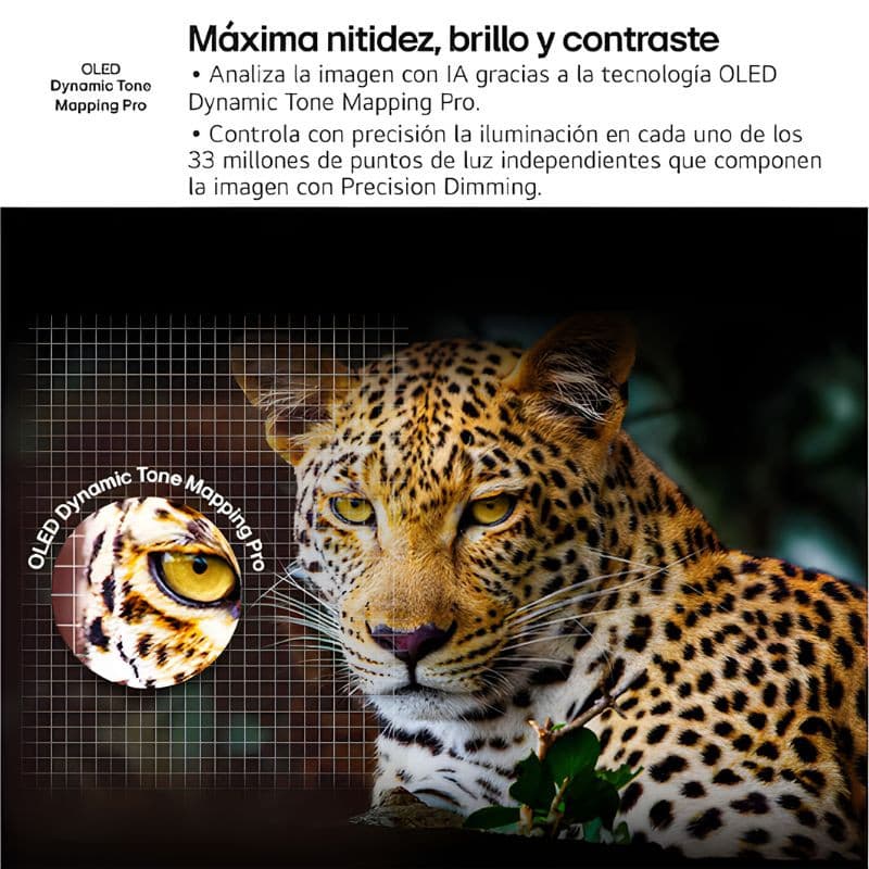 LG OLED65C54LA 65" 4K: écran OLED evo AI ultra-fin, noir, bords minces, pied central discret, contraste profond, design élégant 2025.