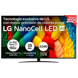 LG 75NANO81A6A 75" 4K Ultra HD NanoCell Smart TV Preto