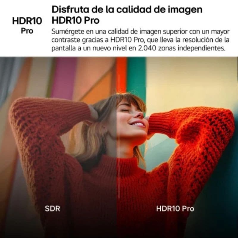 LG 75NANO81A6A 75" 4K Ultra HD NanoCell Smart TV Preto, qualidade de imagem HDR10 Pro