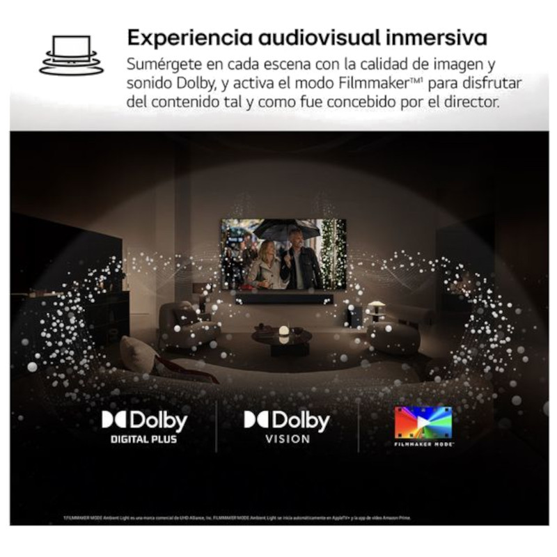 LG QNED evo AI 75QNED87A6B 75 4K Ultra HD Mini LED Smart TV Wifi Noir - Ítem4
