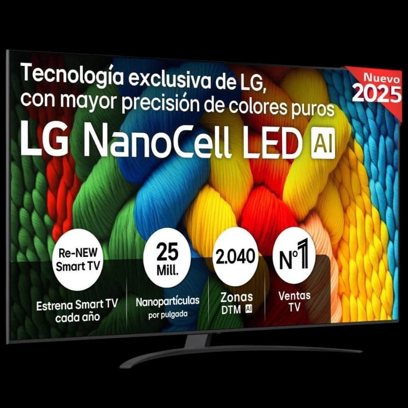 LG 86NANO81A6A 86" NanoCell 4K Ultra HD Smart TV Preto