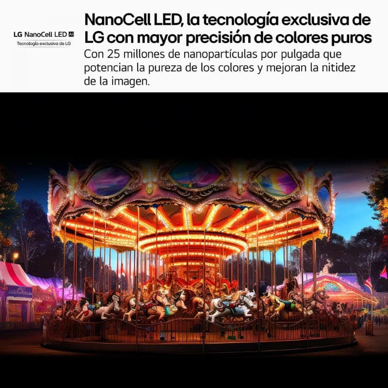 LG 86NANO81A6A 86" NanoCell 4K Ultra HD Smart TV Preto, tecnologia NanoCell LED que melhora a nitidez da imagem