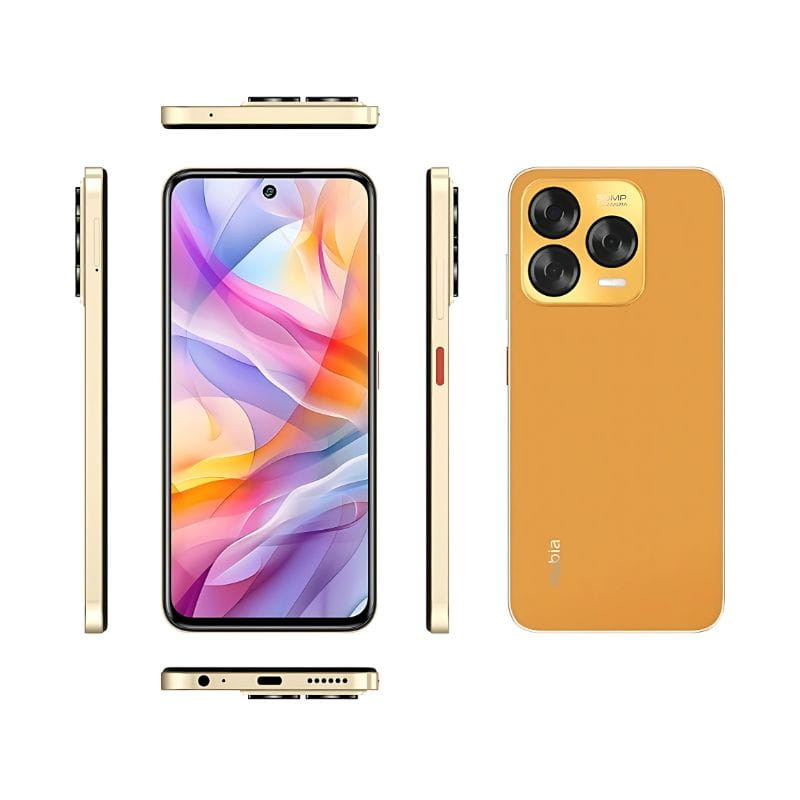 Nubia V70 Design 8 Go/128 Go Appareil photo 50 MP Orange - Ítem3