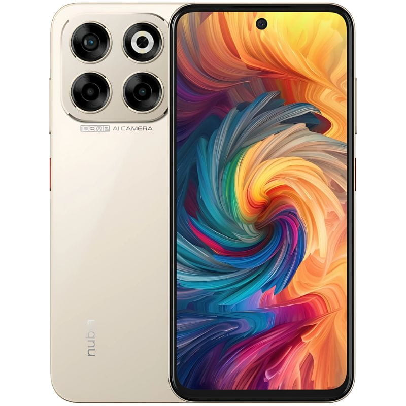 Nubia V70 8 GB/256 GB com taxa de atualização de 120 Hz Dourado - Item