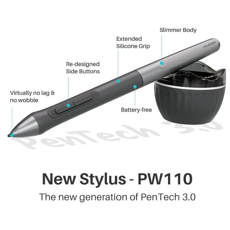 Huion Inspiroy 2S H641P - Tablette graphique avec stylet