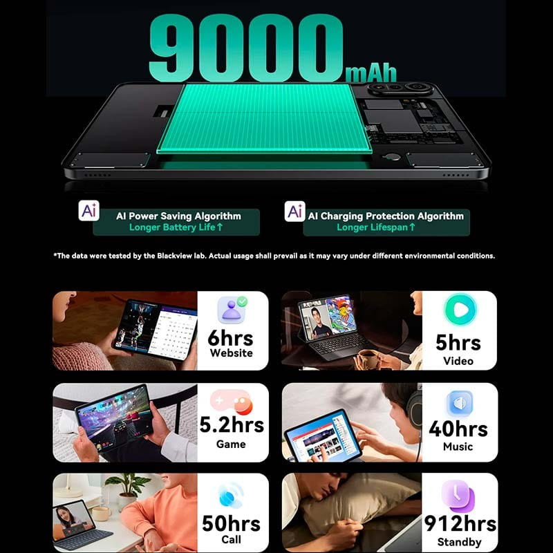 Blackview MEGA 2 12'' Wifi 12GB/256GB Gris - Tablet - Ítem3