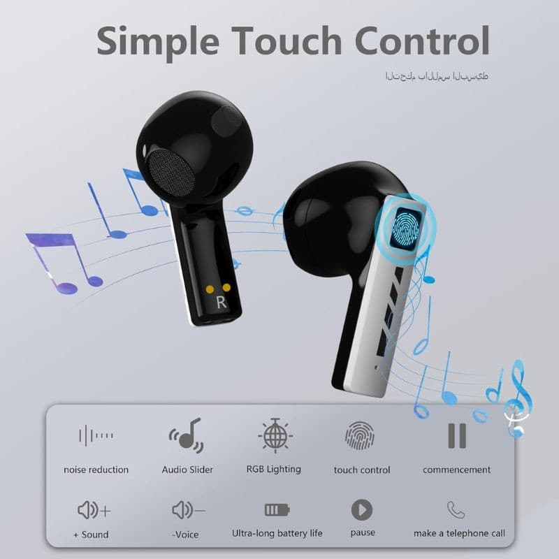 Black Shark T11 Cinza, controlo tátil