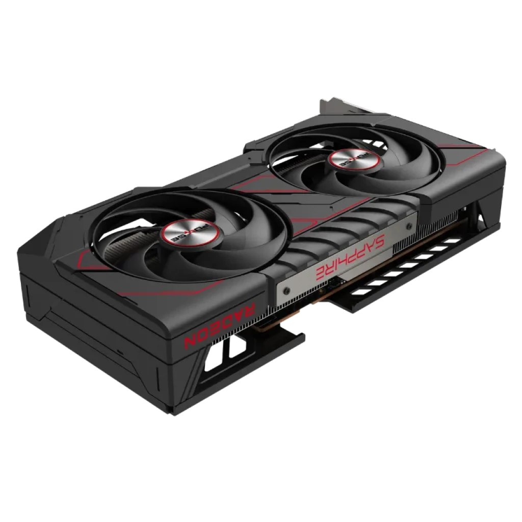 Sapphire PULSE AMD Radeon RX 9060 XT 16 GB GDDR6, placa de vídeo preta com dois coolers, backplate, saídas HDMI e embalagem vermelha destaque 16 GB - Item4