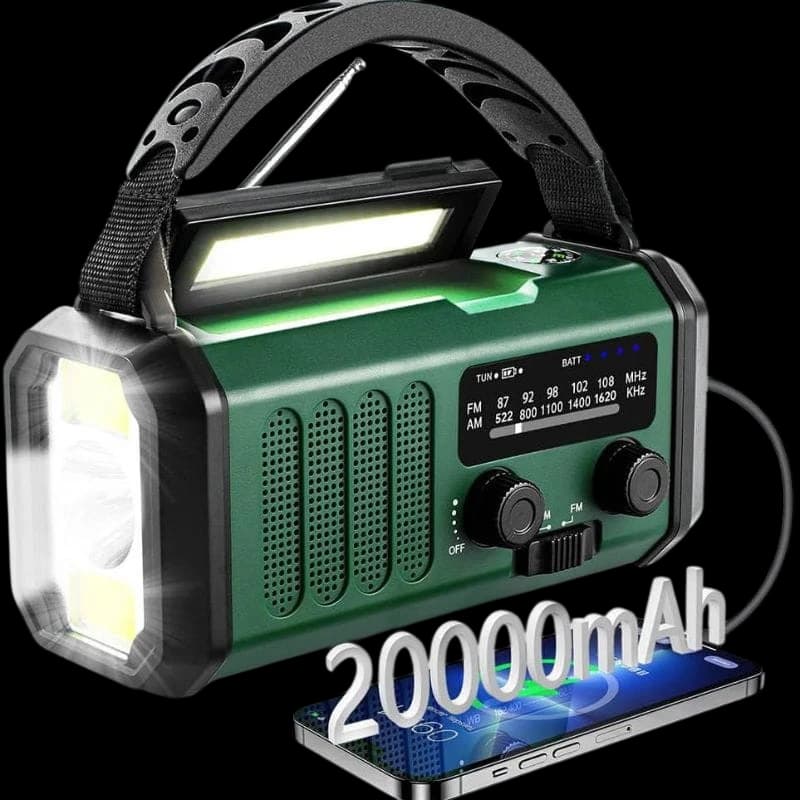 Radio de Emergencia Portátil 20000 mAh