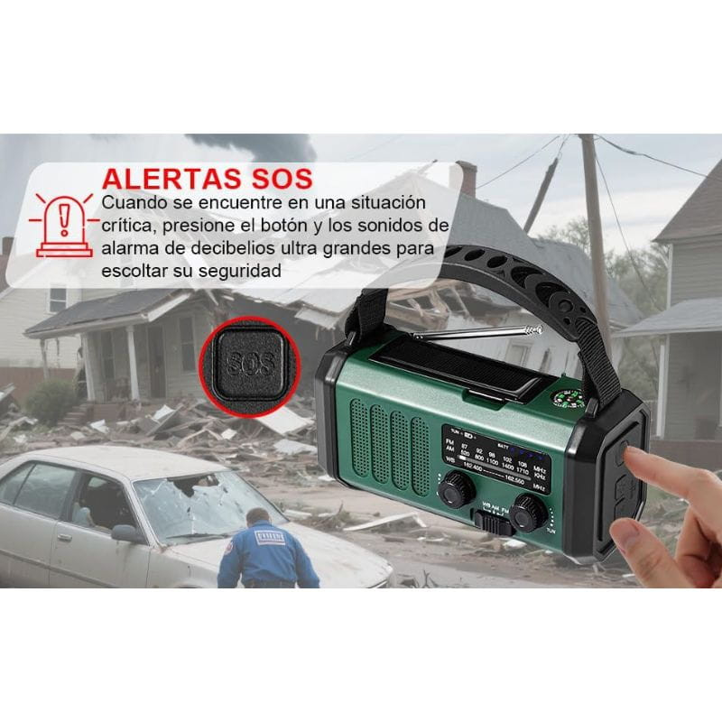 Radio de Emergencia Portátil 20000 mAh - Ítem4