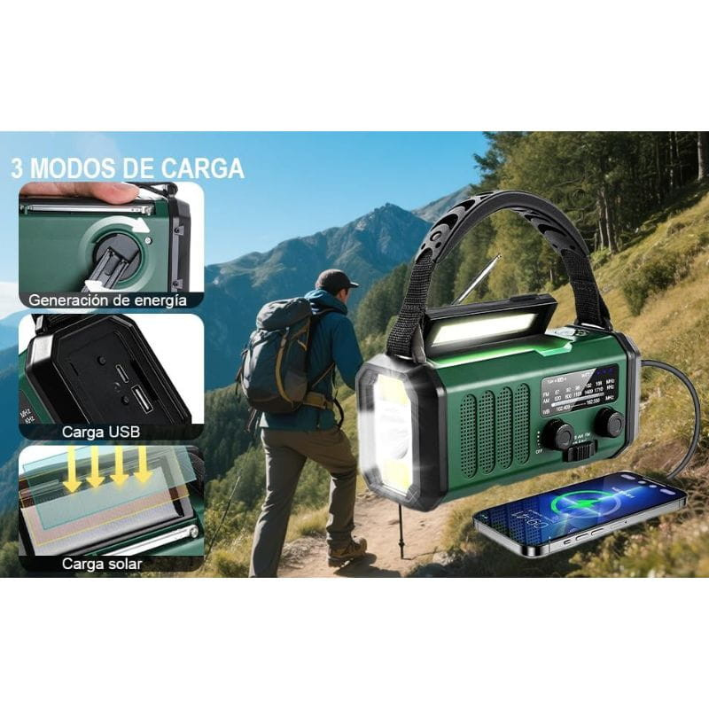 Radio de Emergencia Portátil 20000 mAh - Ítem2
