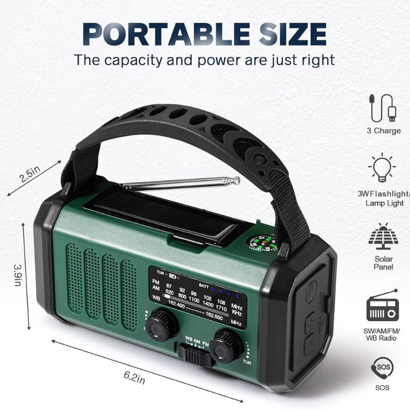 Radio de Emergencia Portátil 10000 mAh - Ítem2