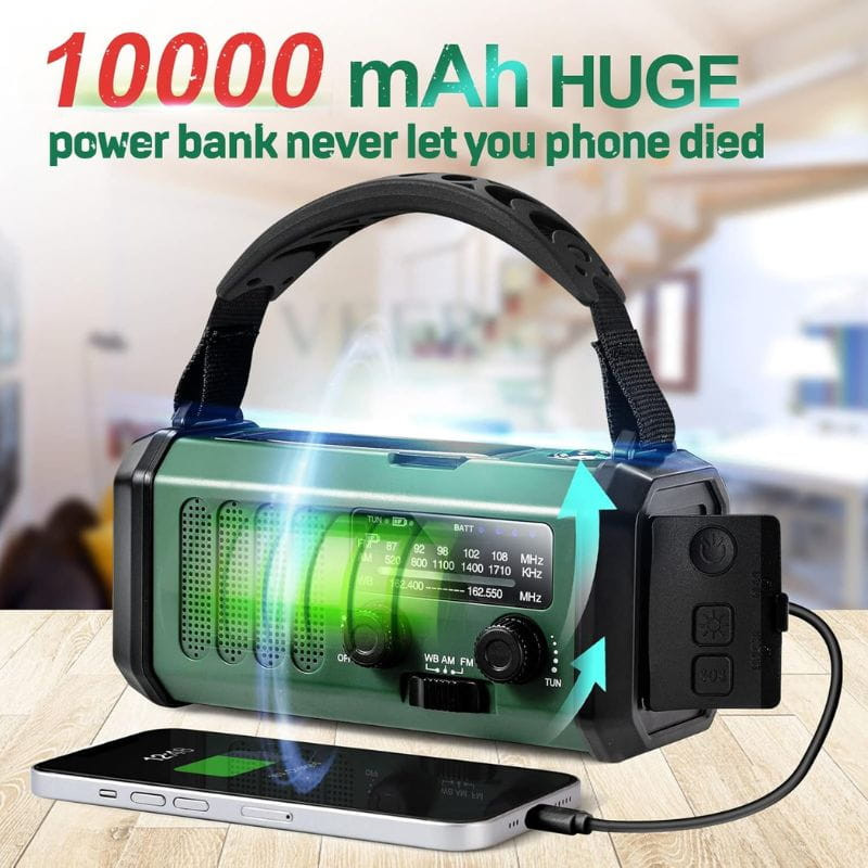 Radio de Emergencia Portátil 10000 mAh - Ítem1