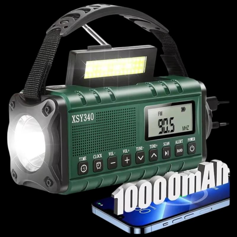 Radio de Emergencia Portátil 10000 mAh