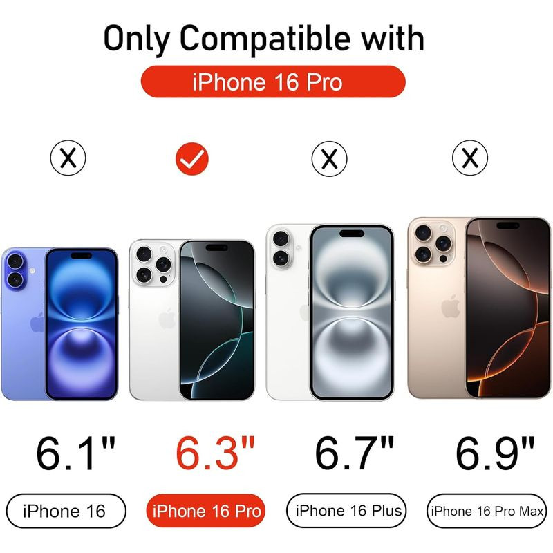 Capa Magnética com Pendente para iPhone 16 Pro Prata - Item1