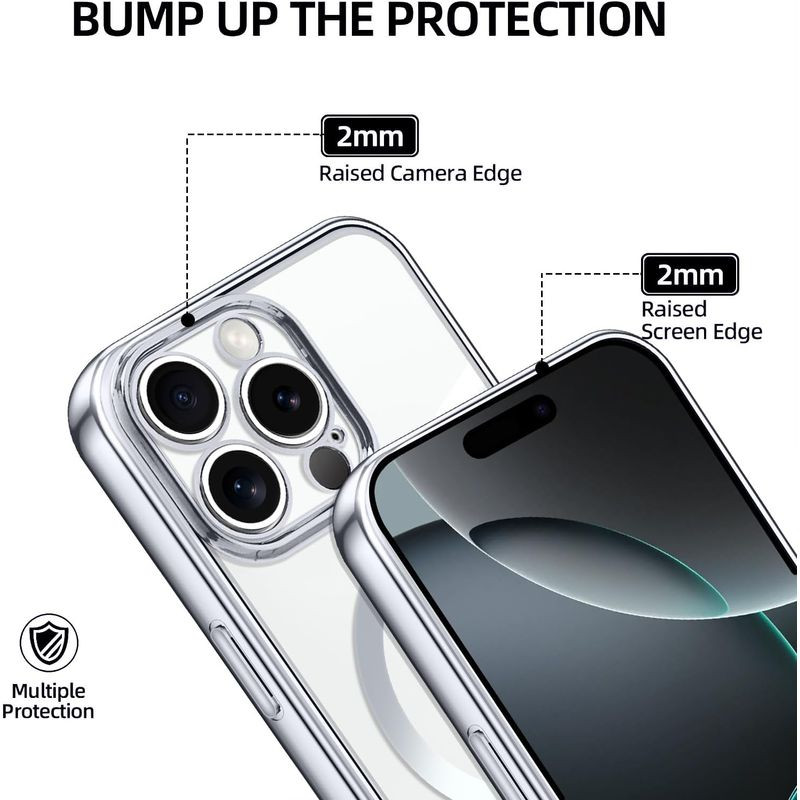 Capa Magnética com Pendente para iPhone 16 Pro Prata - Item5