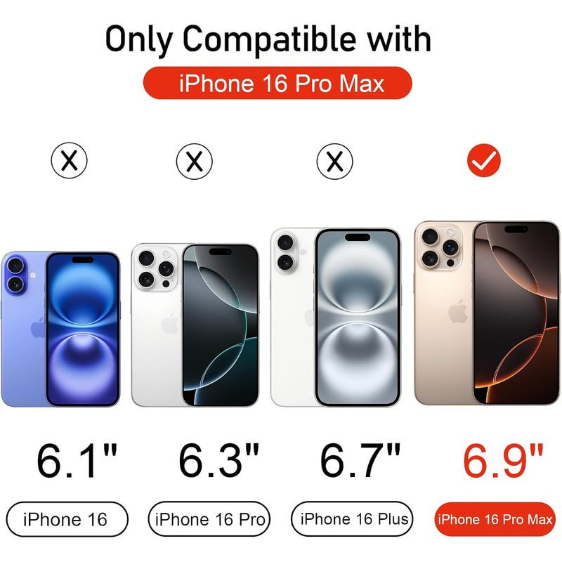 Capa Magnética com Pendente para iPhone 16 Pro Max Prata - Item1