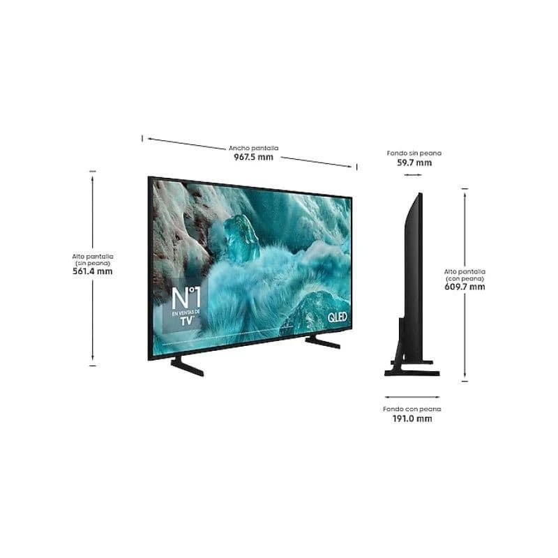 Dimensões de Samsung Q7F QE43Q7FAAU