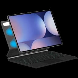 Funda con teclado para Samsung Galaxy Tab S10 Ultra con retroiluminación, soporte plegable, trackpad integrado y ranura para cámara y S Pen