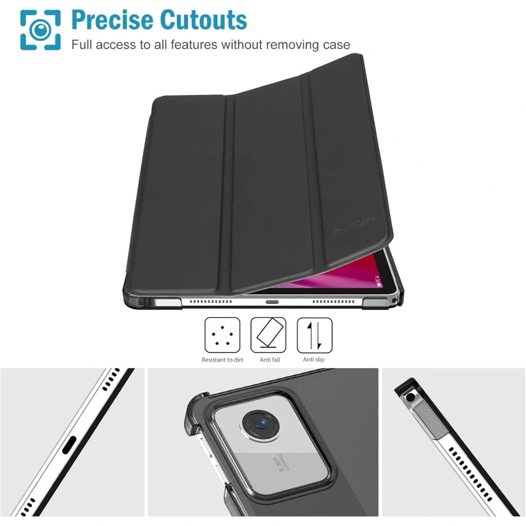 Coque intelligente noire pour Lenovo Tab M11 11 pouces, rabat pliable en support, découpe précise pour stylet, protection fine et élégante FHD LCD visible - Ítem3