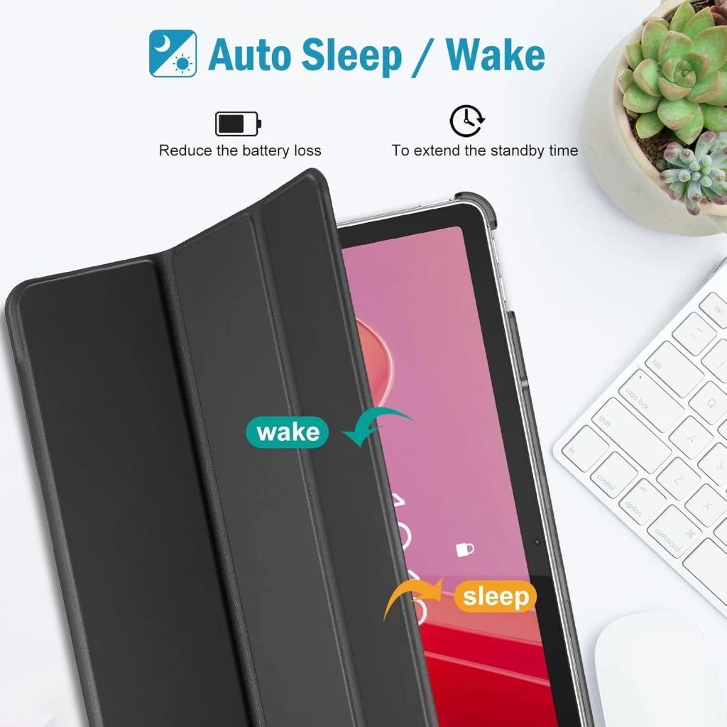 Coque intelligente noire pour Lenovo Tab M11 11 pouces, rabat pliable en support, découpe précise pour stylet, protection fine et élégante FHD LCD visible - Ítem5