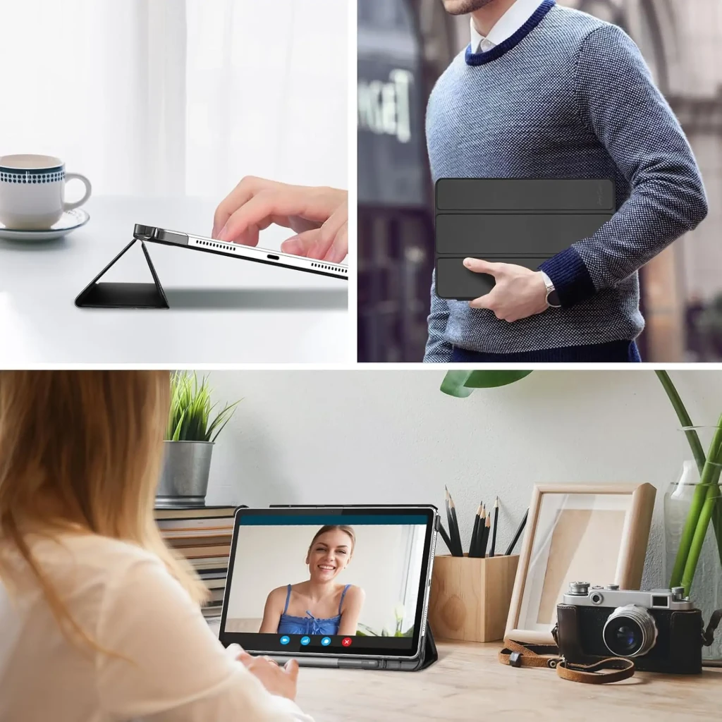 Coque intelligente noire pour Lenovo Tab M11 11 pouces, rabat pliable en support, découpe précise pour stylet, protection fine et élégante FHD LCD visible - Ítem6