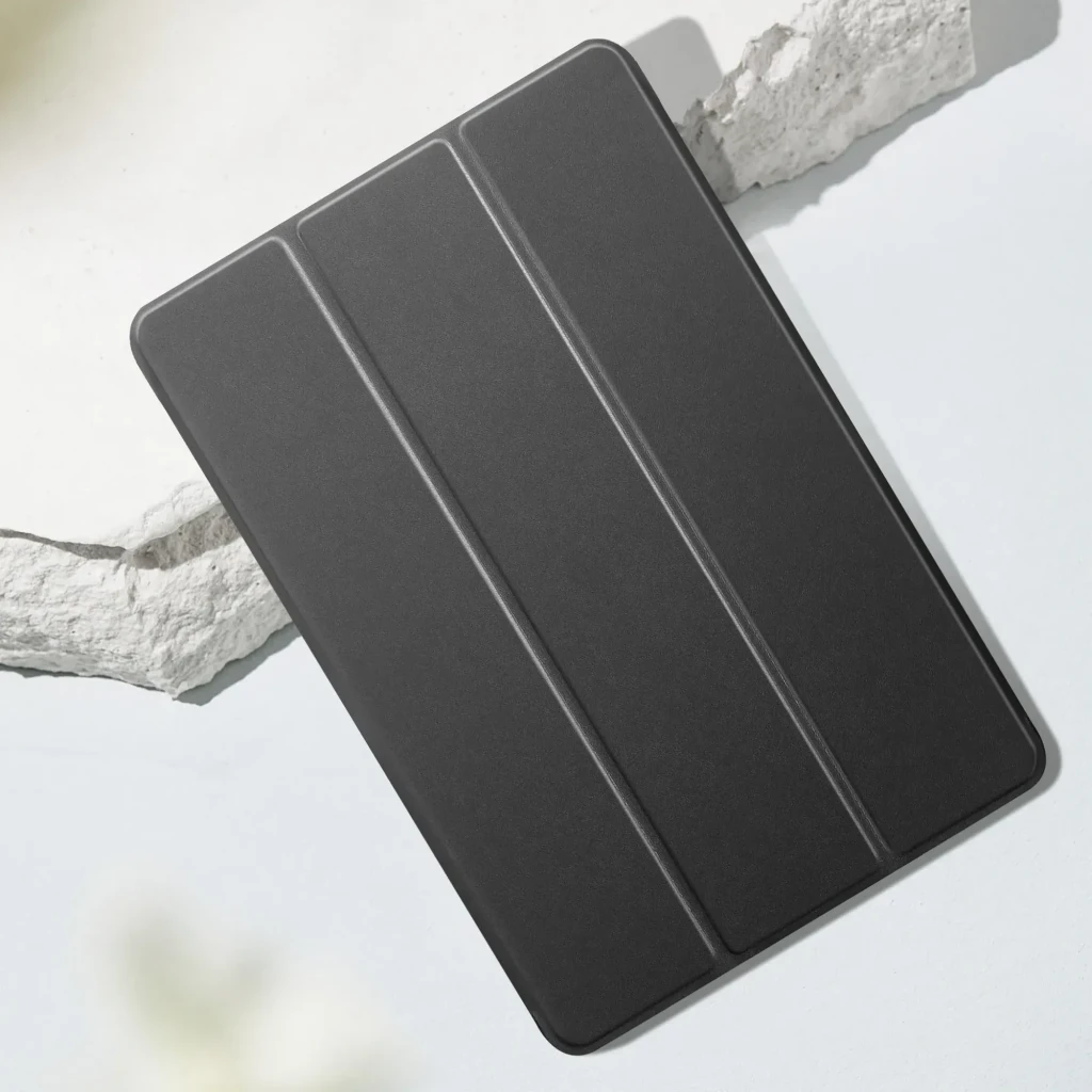 Funda Inteligente iPad 2025 11 pulg Negro con tapa tríptico, soporte tipo atril y acabado mate antideslizante; protege pantalla y trasera - Ítem3