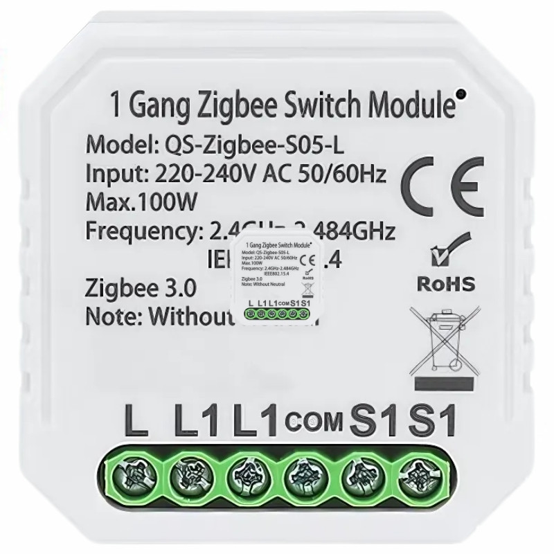 Relais S05 Zigbee Tuya Smaart - Ítem