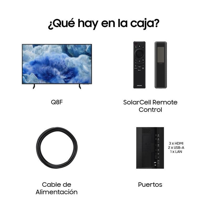 Conteúdo de Samsung Q8F QE50Q8FAAU 50 4K Ultra HD Smart TV Wifi 