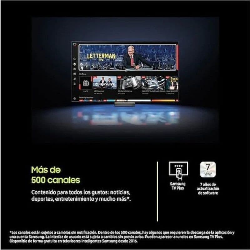 Canais de Samsung Q7F QE65Q7FAAU