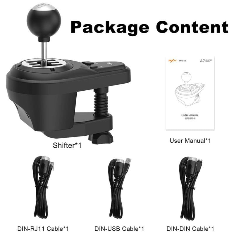 PXN-A7 Alavanca de mudanças para PC / PS3 / PS4 / XBOX ONE / SWITCH - Item2