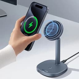 Baseus Orbit 2 Pro Qi2 Cinza - Carregador magnético, compatível com MagSafe