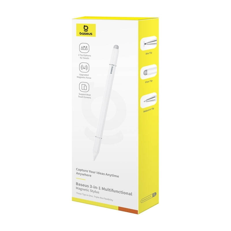 Baseus Stylus Magnético 3 en 1 Smooth Writing III Blanco - Ítem2