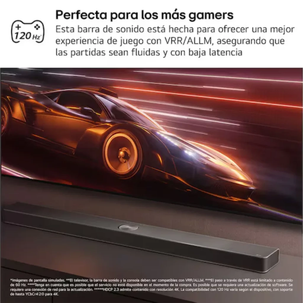 LG S70TY 3.1.1 avec caisson de basses 400 W Dolby Atmos Noir - Barre de son - Ítem7