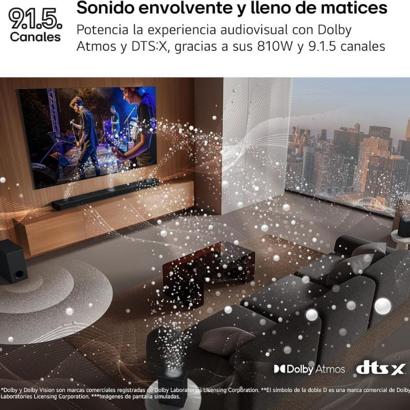 LG S95TR 9.1.5 810 W Negro - Barra de sonido - Ítem6
