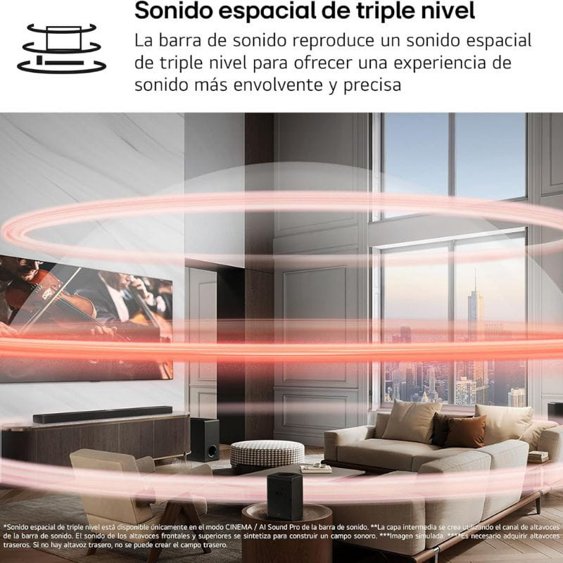 LG S95TR 9.1.5 810 W Negro - Barra de sonido - Ítem5