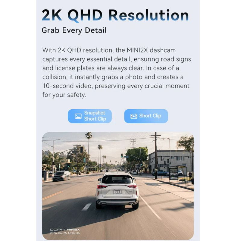 DDPAI MINI2X 2K Dash Cam - Câmara para carro - Item4