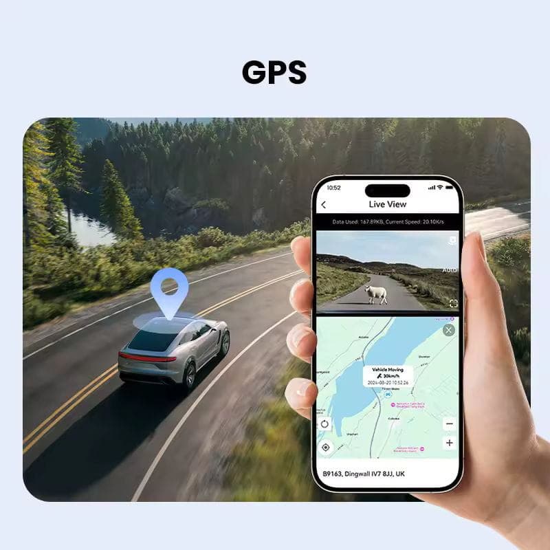 DDPAI Z50 Pro 4G Dual 4K Dash Cam - Câmara para automóvel, com GPS