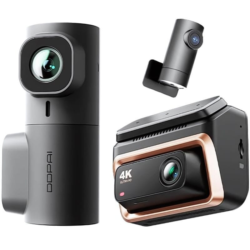 DDPAI Z60 Pro 4K Three Dash Cam - Câmara para automóvel - Item