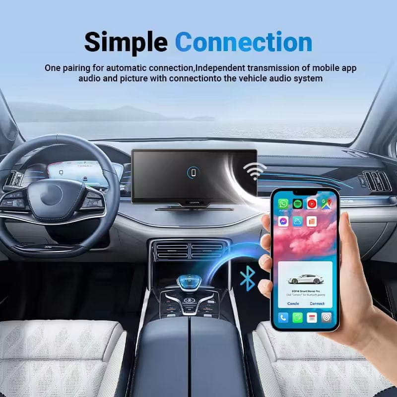 DDPAI M5S Smart Car Stereo Dash Cam, conexión simple