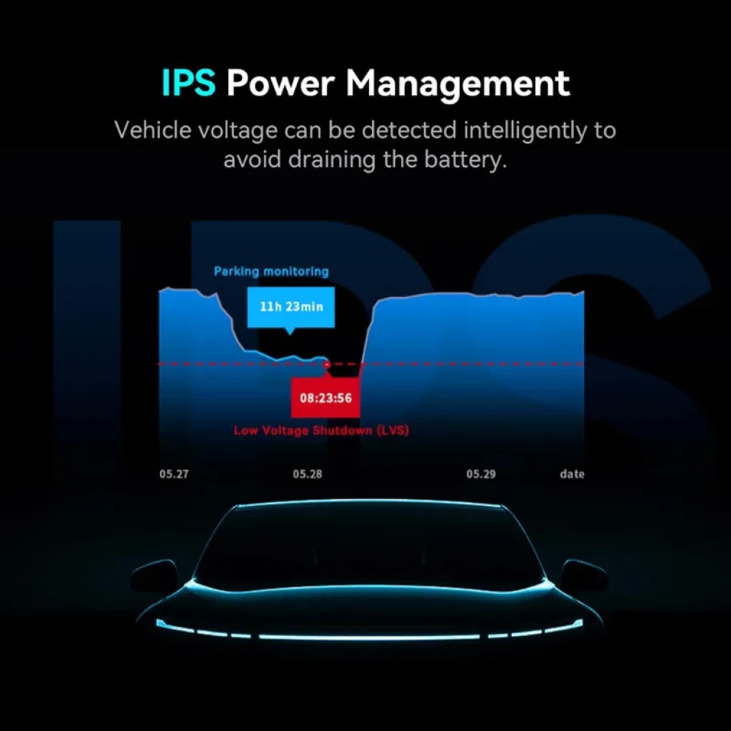 Kit de câblage DDPAI pour dashcam : câble long avec module d'alimentation, connecteur USB-C, fusibles, adaptateurs et clips, finition noire compacte et soignée - Ítem4
