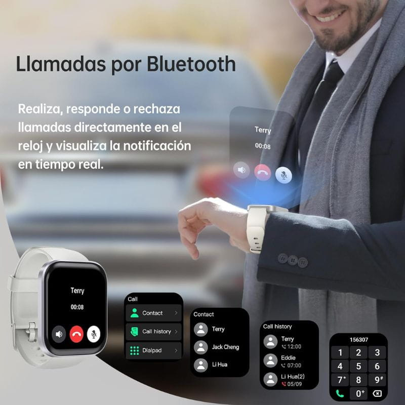 Oukitel BT103 1.91 Bluetooth 5.2 Plata Azul - Reloj Inteligente - Ítem3