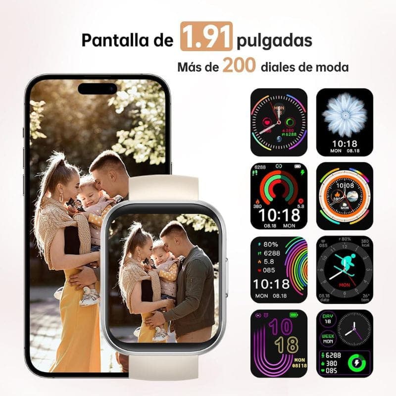 Oukitel BT103 Rosa Dourado - ecrã