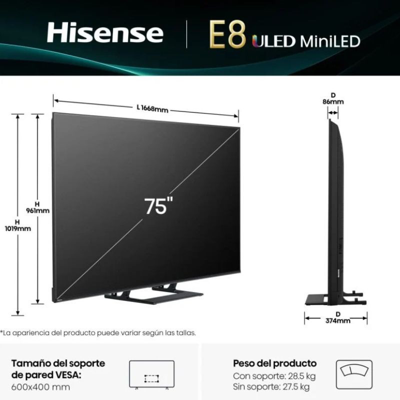 Hisense 75E8Q 75