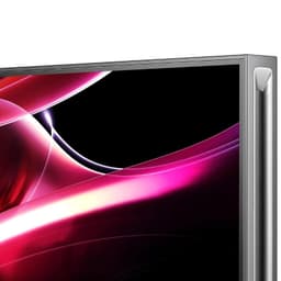 Hisense 85UXKQ 85 4K UHD Smart TV antracite com portas HDMI 2.0 e 2.1, USB, AV, áudio digital, fone, CI, ANT e Ethernet organizadas na lateral