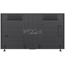 Hisense 85UXKQ 85 4K Ultra HD Smart TV antracite com painel fino, bordas estreitas e suporte duplo; espessura 43 mm e largura do suporte 1725 mm