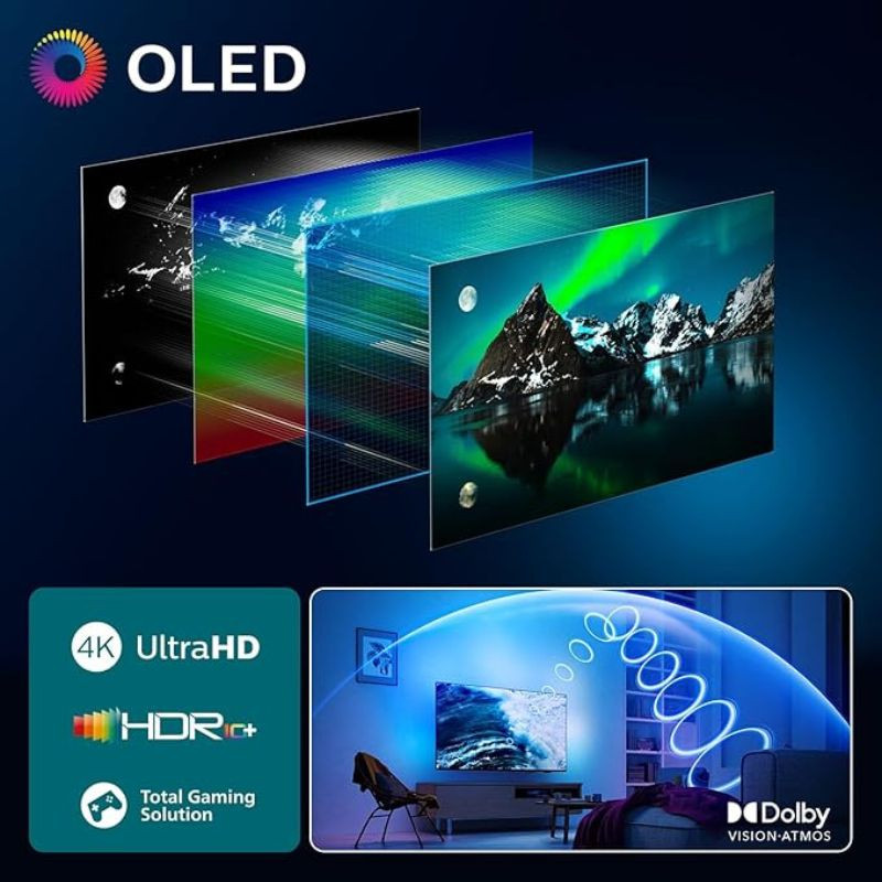 Philips 48OLED770 48 4K Ultra HD QLED Smart TV Negro - Ítem5